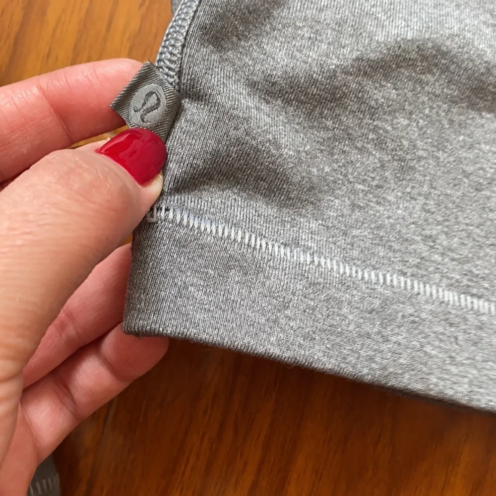 Lululemon Rare Gray Open Back Long Sleeve
